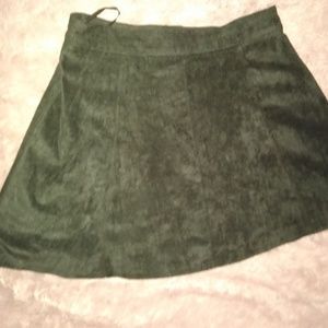 Faux suede skirt